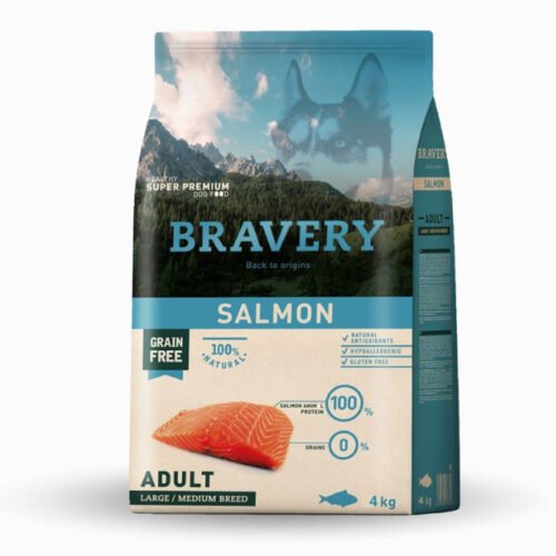 4 bravery salmon adultos 4kg