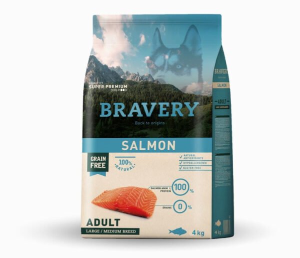 4 bravery salmon adultos 4kg