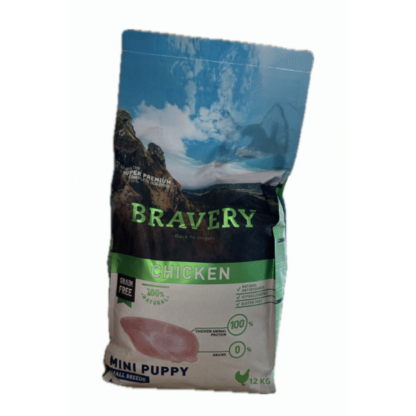 BRAVERY CHICKEN PUPPY MEDIUM 12KG