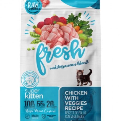 FRESH CHIKEN WITH VEGGIES RECIPE SUPER KITTEN 2KG
