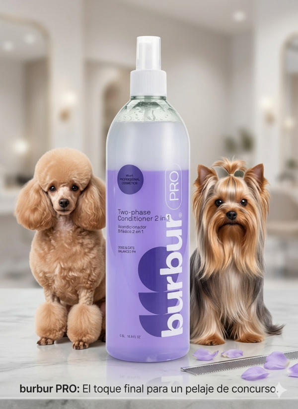 SPRAY ACONDICIONADOR 2 EN 1 BURBUR SIN ACLARADO 1L.